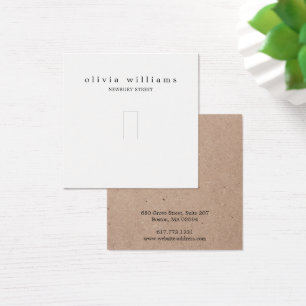 Cartão de Exposição de Joias Simples em Papel Kraf