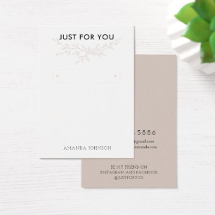 Cartão de Exposição para Brincos de Arco Terroso M