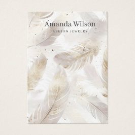 Cartão de expositor de joias de ouro simples moder