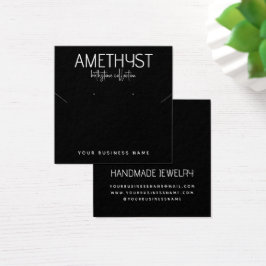 Cartão de expositor de joias minimalistas modernas