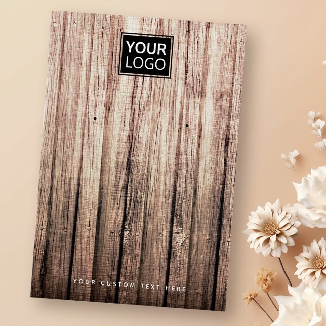 Cartão de expositor de logotipo personalizado de m (Criador carregado)