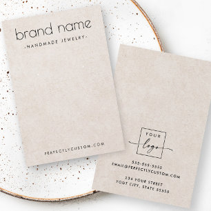 Cartão de expositor moderno para brinco de textura