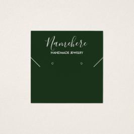 Cartão de expositor verde minimalista Elegante