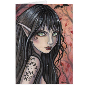 Cartão de fada de outono Imp de Molly Harrison