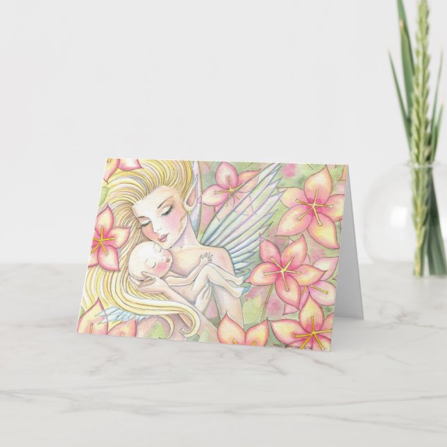 Cartão de Fada dia de as mães, Eu Sempre Te Amo (Frente)