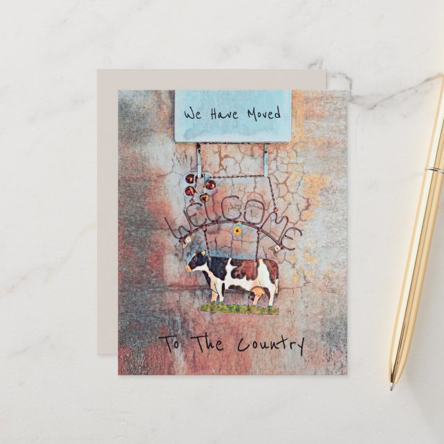 Cartão de Fazenda Ocidental Russo para Vaca do Orç (Frente/Verso In Situ)