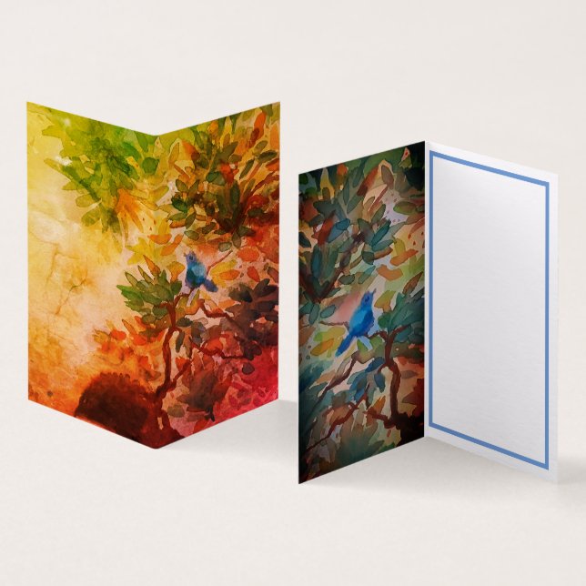 Cartão de Felicidade Bluebird (Interior e exterior)