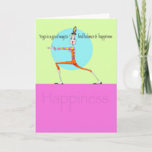 Cartão de Felicidade Vanity Yoga