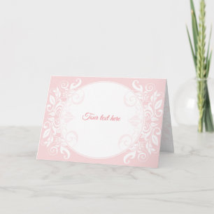 Cartão de felicitações, convite de casamento, rosa