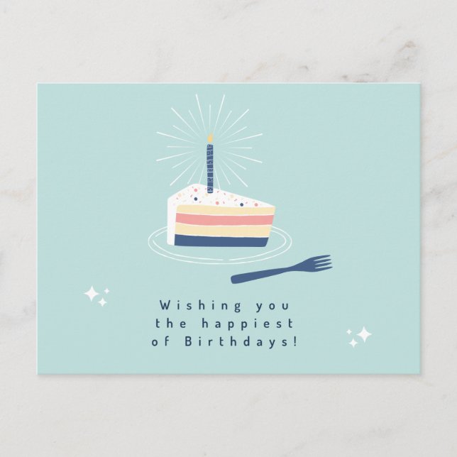 Cartão de Felicitações de Aniversário (Frente)