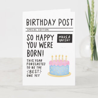 Cartão de Felicitações de Aniversário