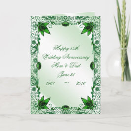 Cartão de Felicitações de Aniversário de Casamento