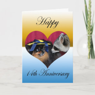 Cartão de Felicitações de Aniversário de Casamento