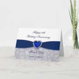 Cartão de Felicitações de Aniversário de Casamento