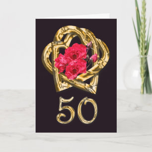 Cartão de Felicitações de Aniversário de Ouro