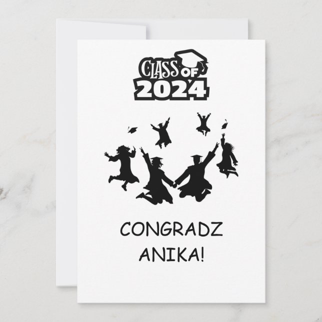 CARTÃO DE FELICITAÇÕES DE FORMATURA (Frente)