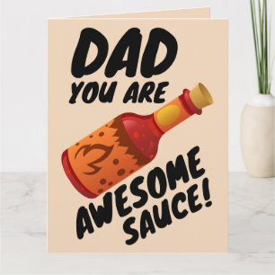 CARTÃO DE FELICITAÇÕES DO DIA DOS PAIS DAD AWESOME