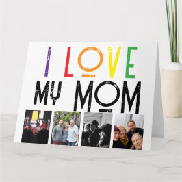 cartão de felicitações dobrado amor mãe