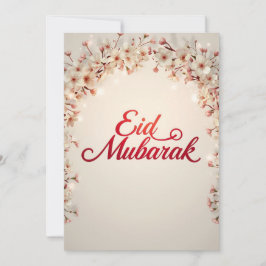 Cartão de felicitações Eid Mubarak Eid Fitr