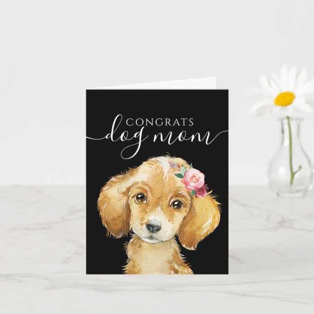 Cartão de Felicitações Mãe de Cachorro (Planta pequena)