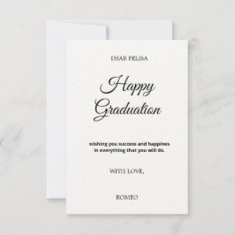 Cartão de Felicitações PARA GRADUAÇÃO