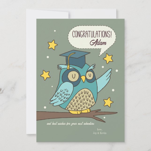 Cartão de Felicitações para Graduado (Frente)