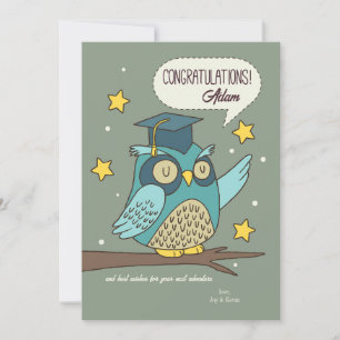 Cartão de Felicitações para Graduado