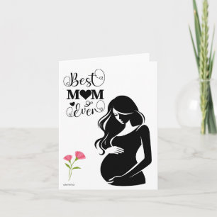 Cartão de felicitações para Mãe em expectativa