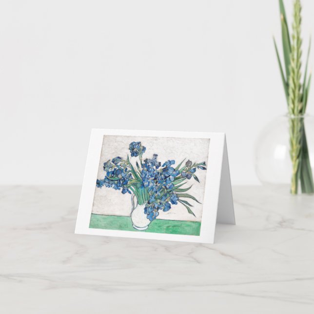 CARTÃO DE FELICITAÇÕES PERSONALIZÁVEL "IRISES" DE  (Frente)