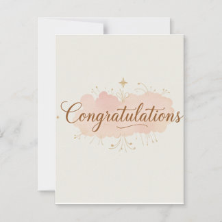 Cartão de Felicitações – Saudação Simples e Elegan
