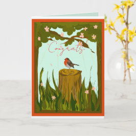 Cartão de Felicitações Sunny Robin