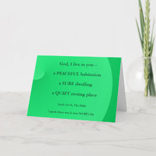 Cartão de Felitações com Versículo Bíblico para No