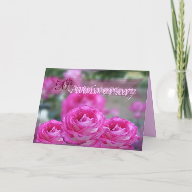 Cartão de Feliz 50º Aniversário (Frente)