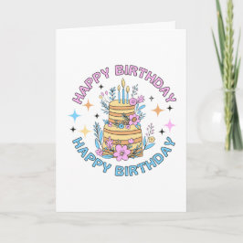cartão de 'Feliz Aniversário'