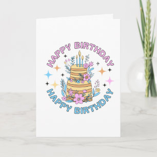cartão de 'Feliz Aniversário'