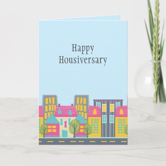 Cartão de Feliz Aniversário de Casa para Corretor (Frente)