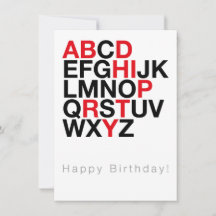 Cartão de Feliz Aniversário Minimalista – Tipograf