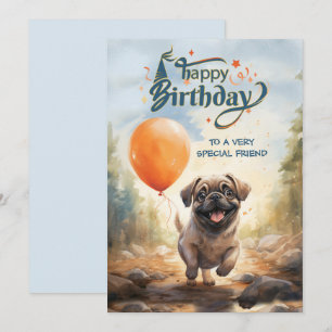 Cartão de Feliz Aniversário Para Amigo Especial