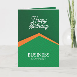Cartão de Feliz Aniversário para Empresa Verde Pro