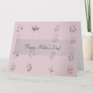 CARTÃO DE FELIZ DIA DAS MÃES (ROSA CLARO)