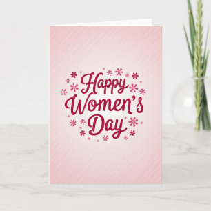 Cartão de Feliz Dia das Mulheres