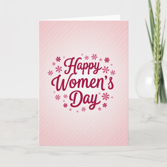 Cartão de Feliz Dia das Mulheres (Frente)