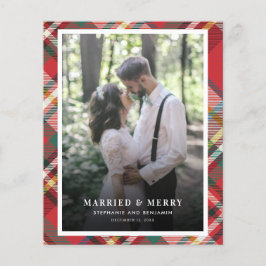 Cartão de Feliz e Fotografia casada no Natal