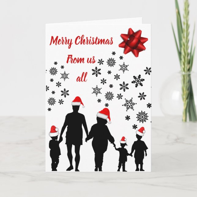 Cartão de Feliz Natal de todos nós (Frente)