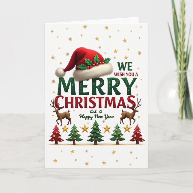Cartão de Feliz Natal e Ano Novo (Frente)