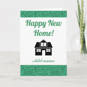 Cartão de feliz nova casa personalizado e com esti