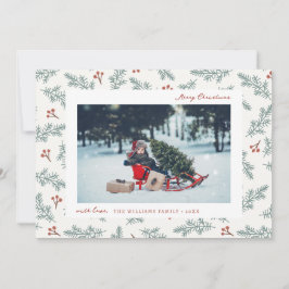 Cartão de Feriado Botânico Berries