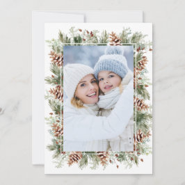 Cartão de Feriado Botânico de Foto