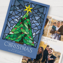 Cartão de Feriado Colorido Vintage