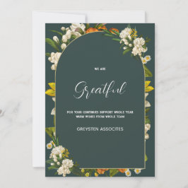 Cartão de Feriado com Logotipo Comercial de Script